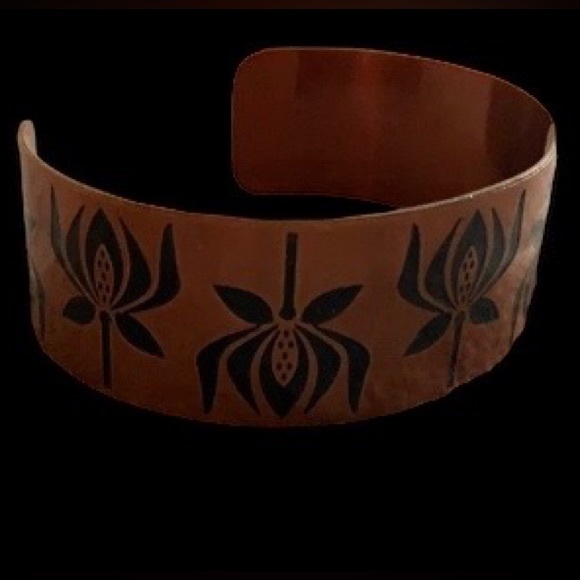 New Copper Bangle Bracelet Jewelry Made in India Boho Bohemian Jewelry - Picture 3 of 4